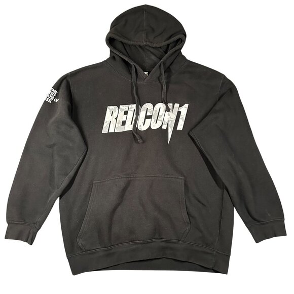 Redcon1 Large Black Long Sleeve Pullover Hoodie Sweatshirt Cotton Blend - Picture 1 of 10